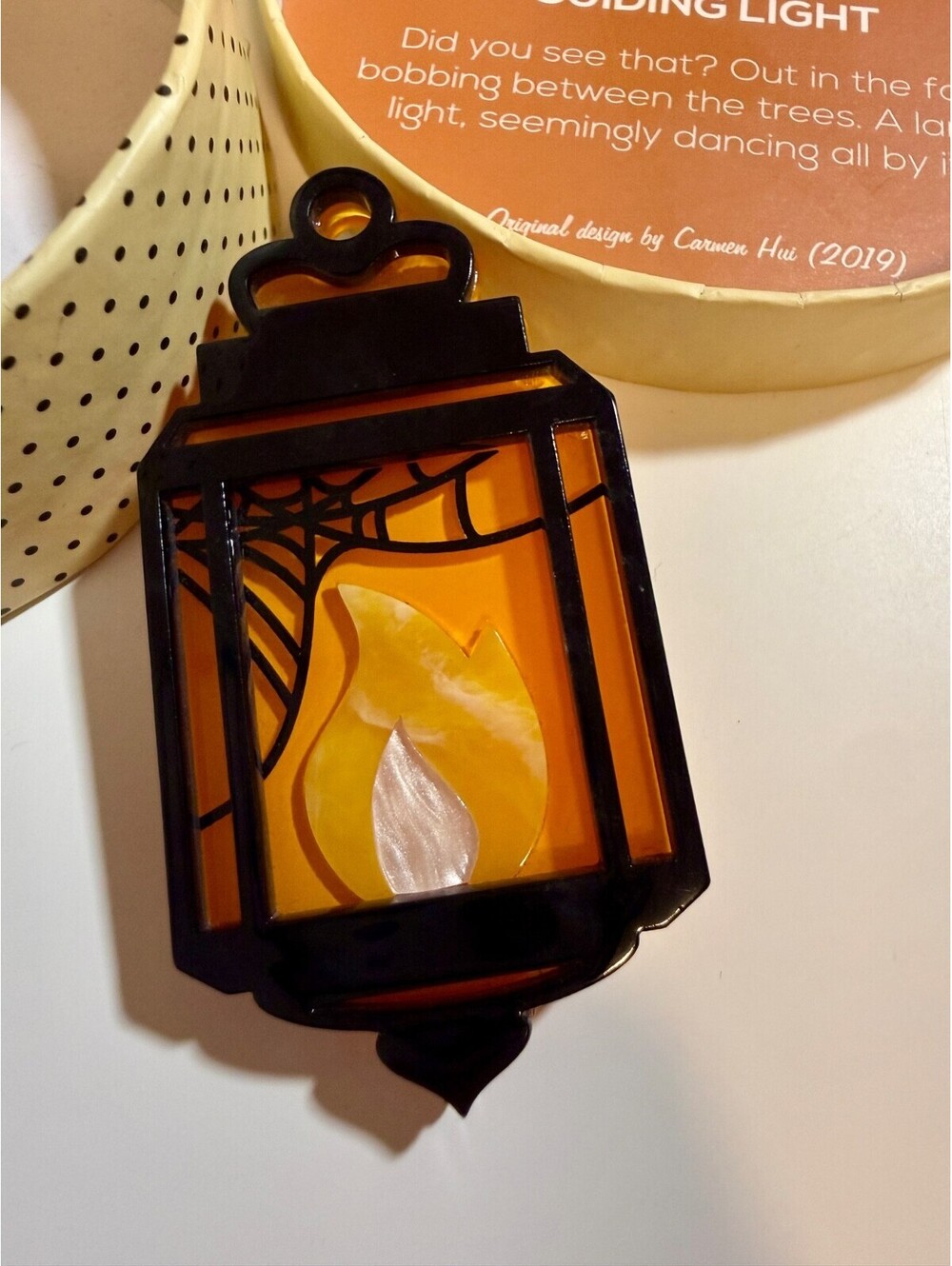 Guiding Light Brooch - Erstwilder Out of the Shadows Halloween Lantern Fire Pin